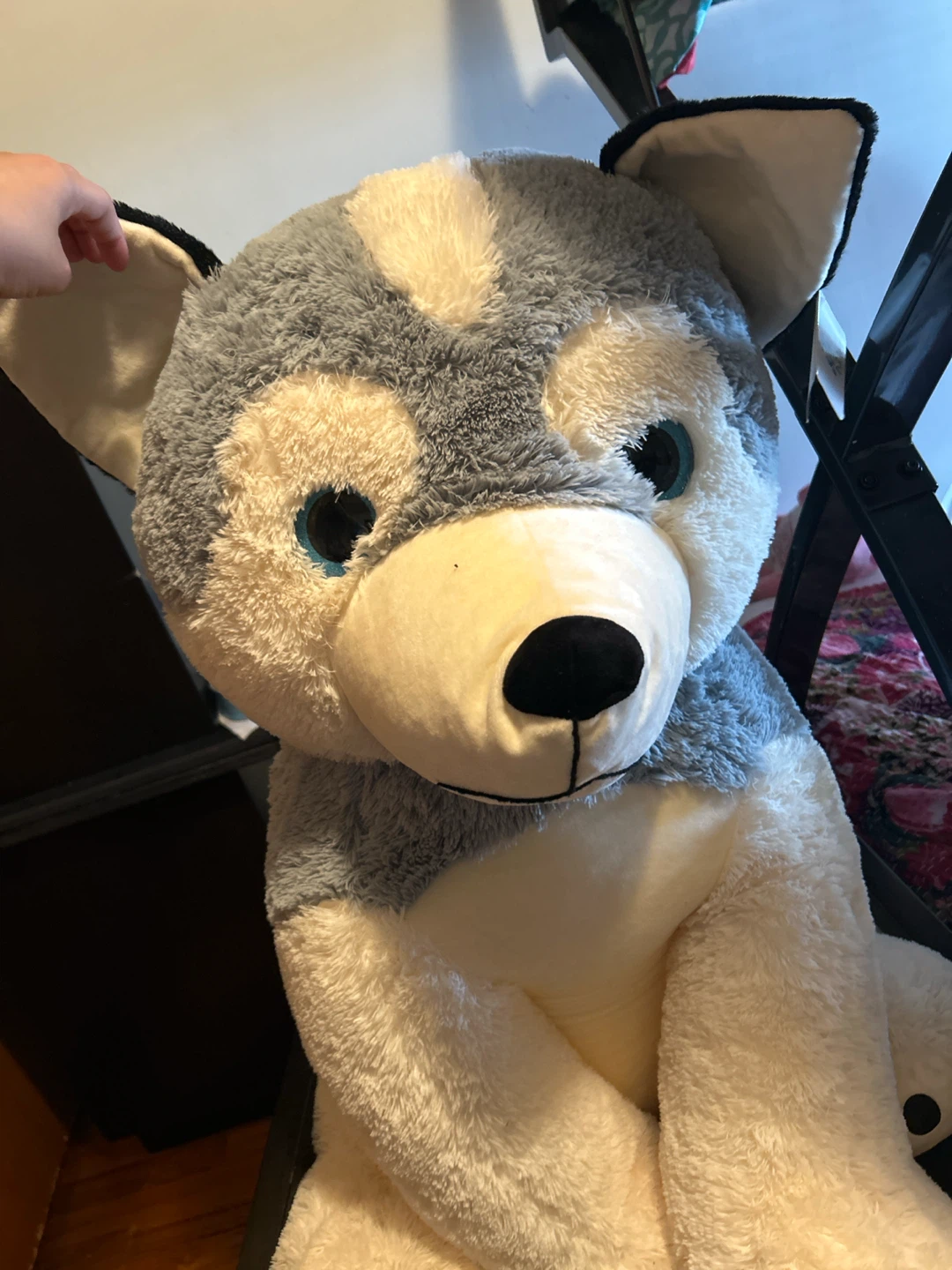 Large Plush Husky Stuffed Animal Toy