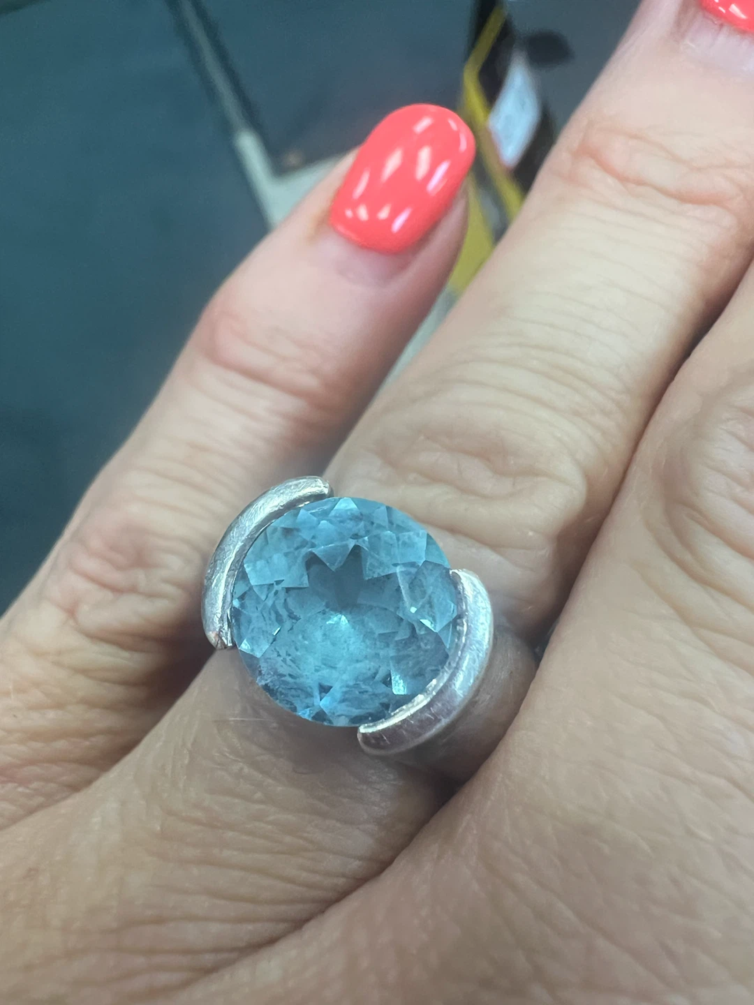 METALTHS Sterling Silver 925 Blue Gemstone Ring - photo 2