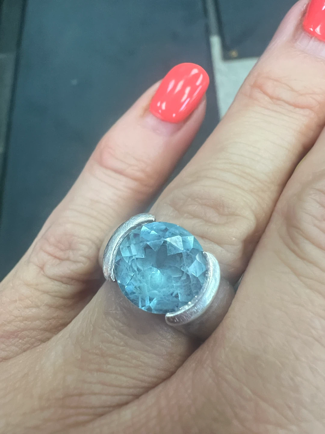 METALTHS Sterling Silver 925 Blue Gemstone Ring - photo 4