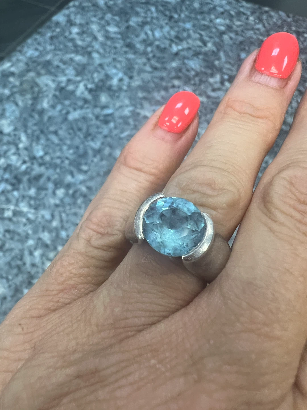 METALTHS Sterling Silver 925 Blue Gemstone Ring - photo 5