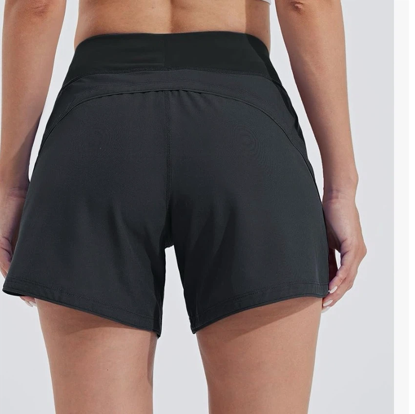 Black Running Shorts with Liner