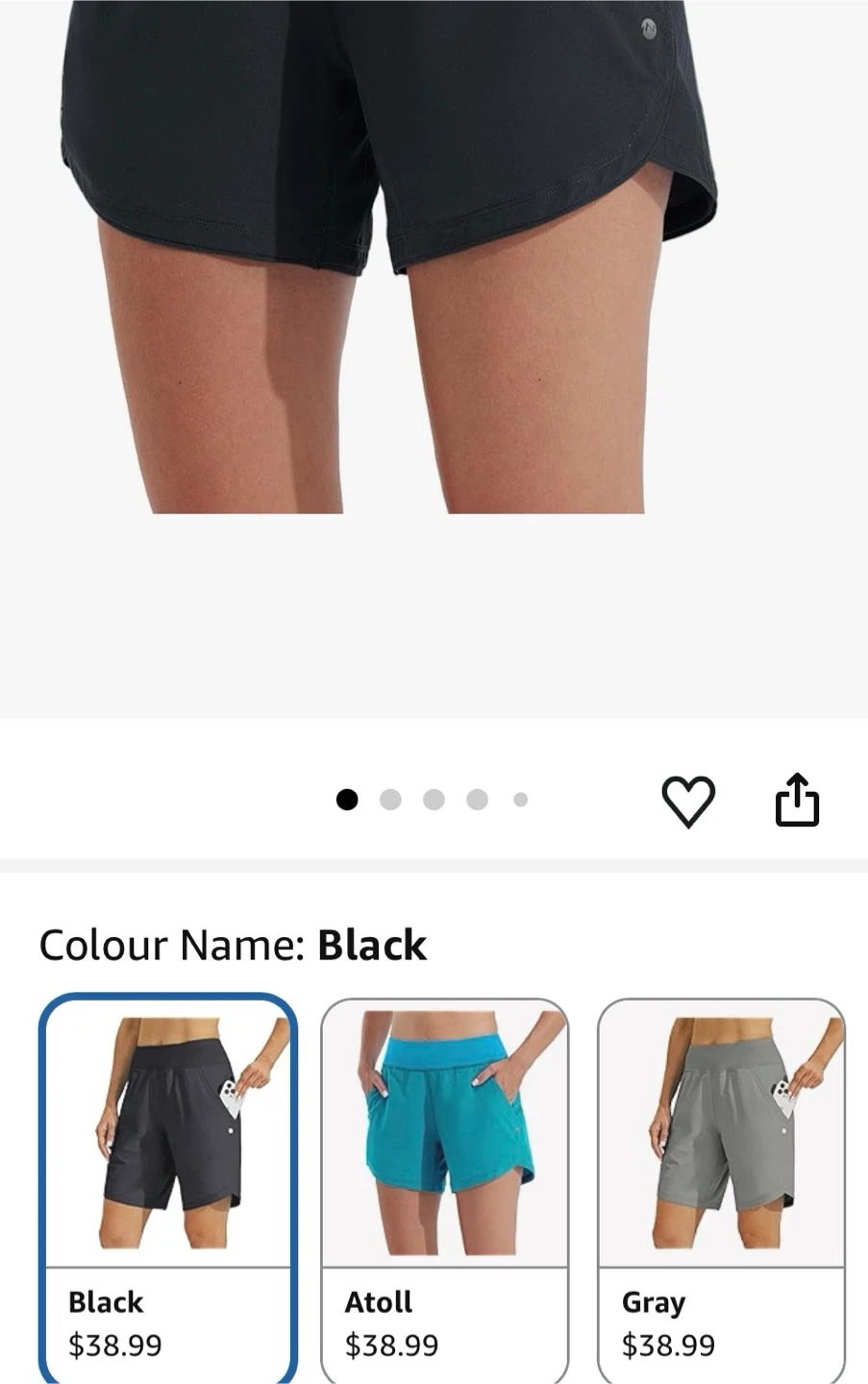Black Running Shorts with Liner - photo 3