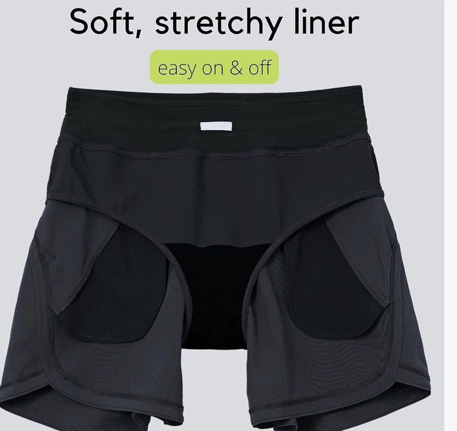 Black Running Shorts with Liner - photo 4