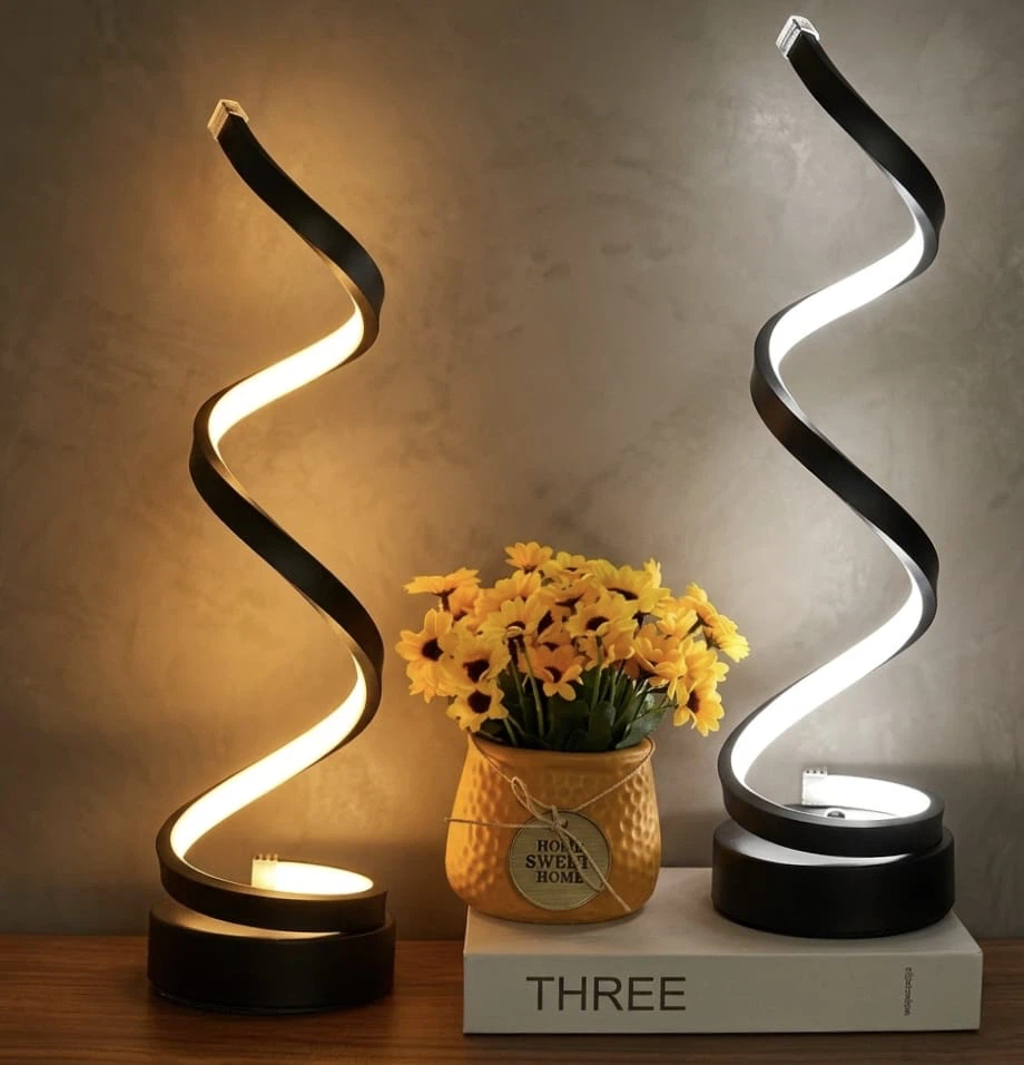 BRAND NEW - Spiral LED Desk Lamp (Set of 2)