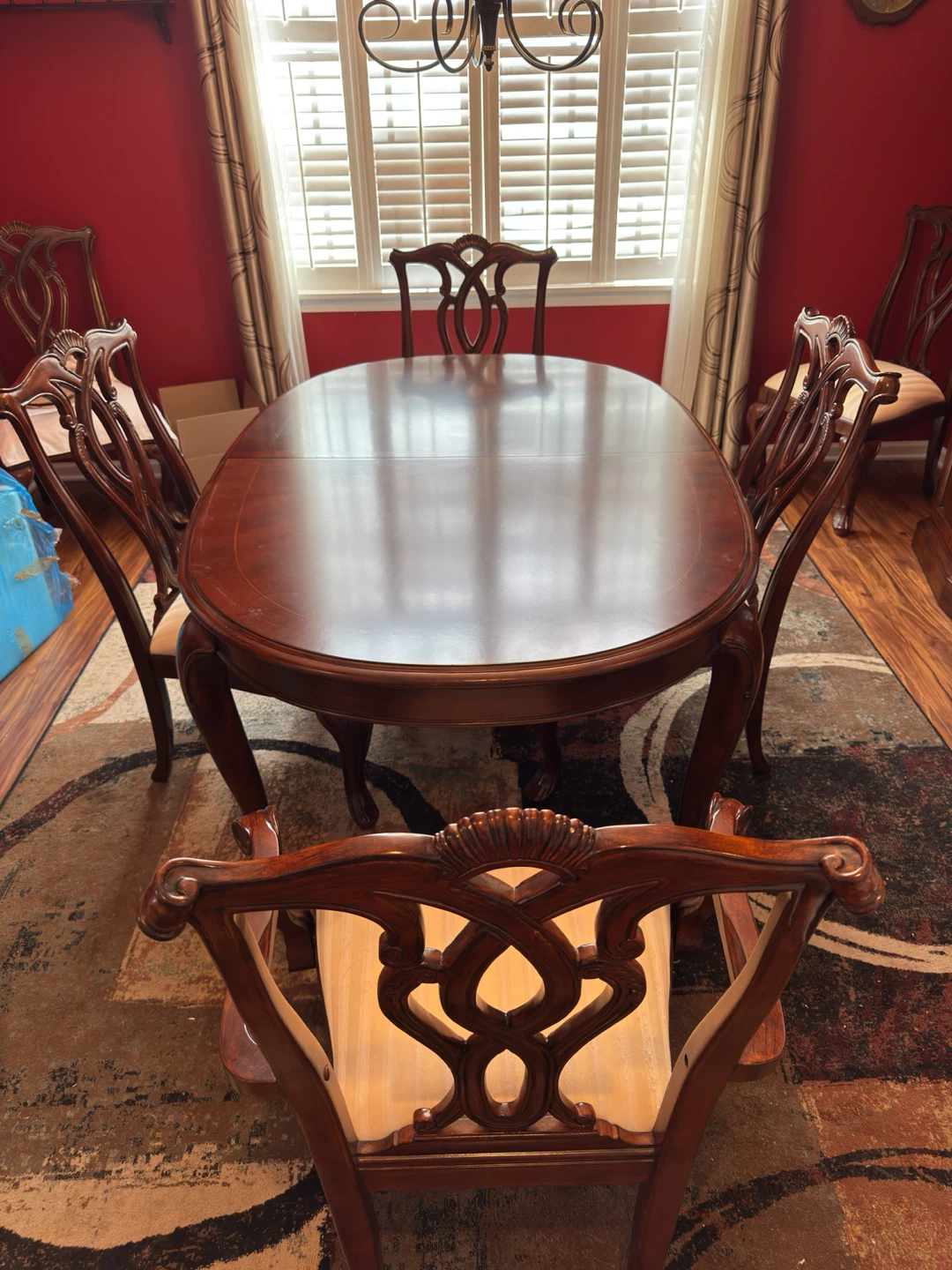 Wooden Dining Table and Chairs Set