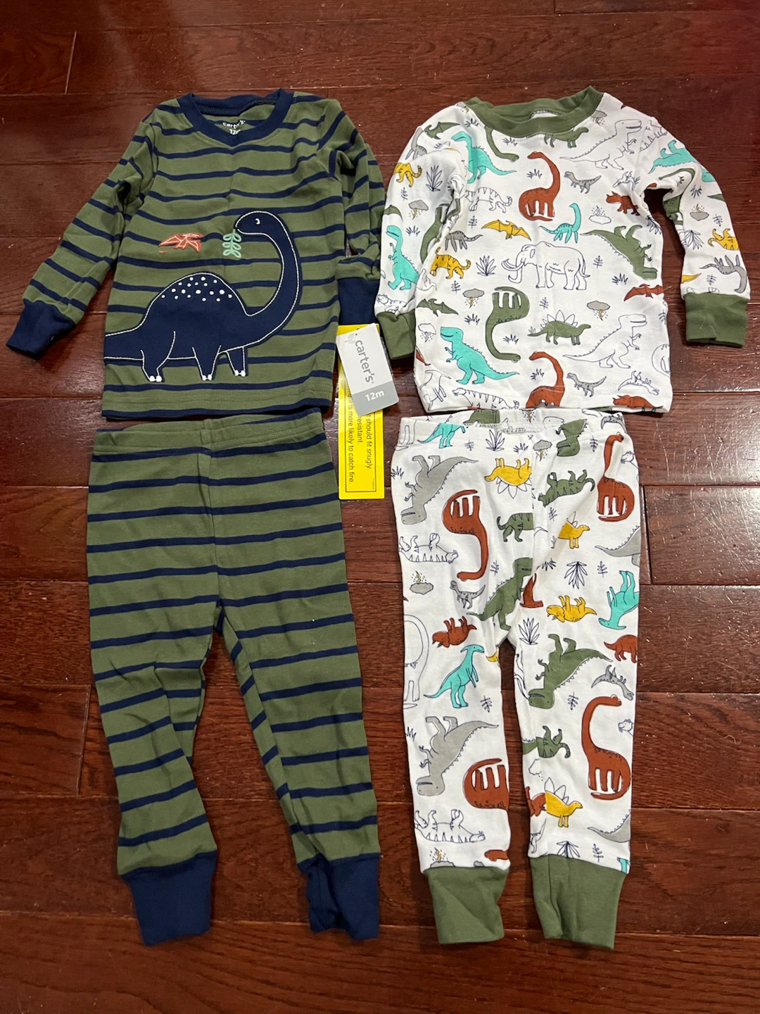 Carter's Dinosaur Pajamas - 12 Months