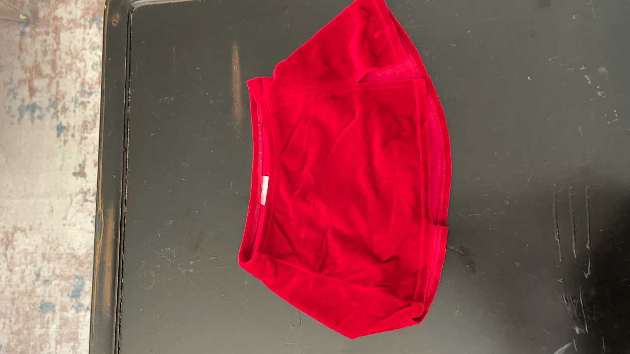 Mondor Red Velvet skirt Size 8-10