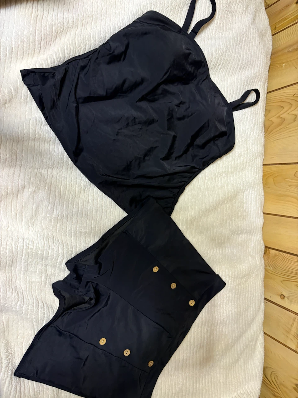 Black Tankini Swimsuit Set