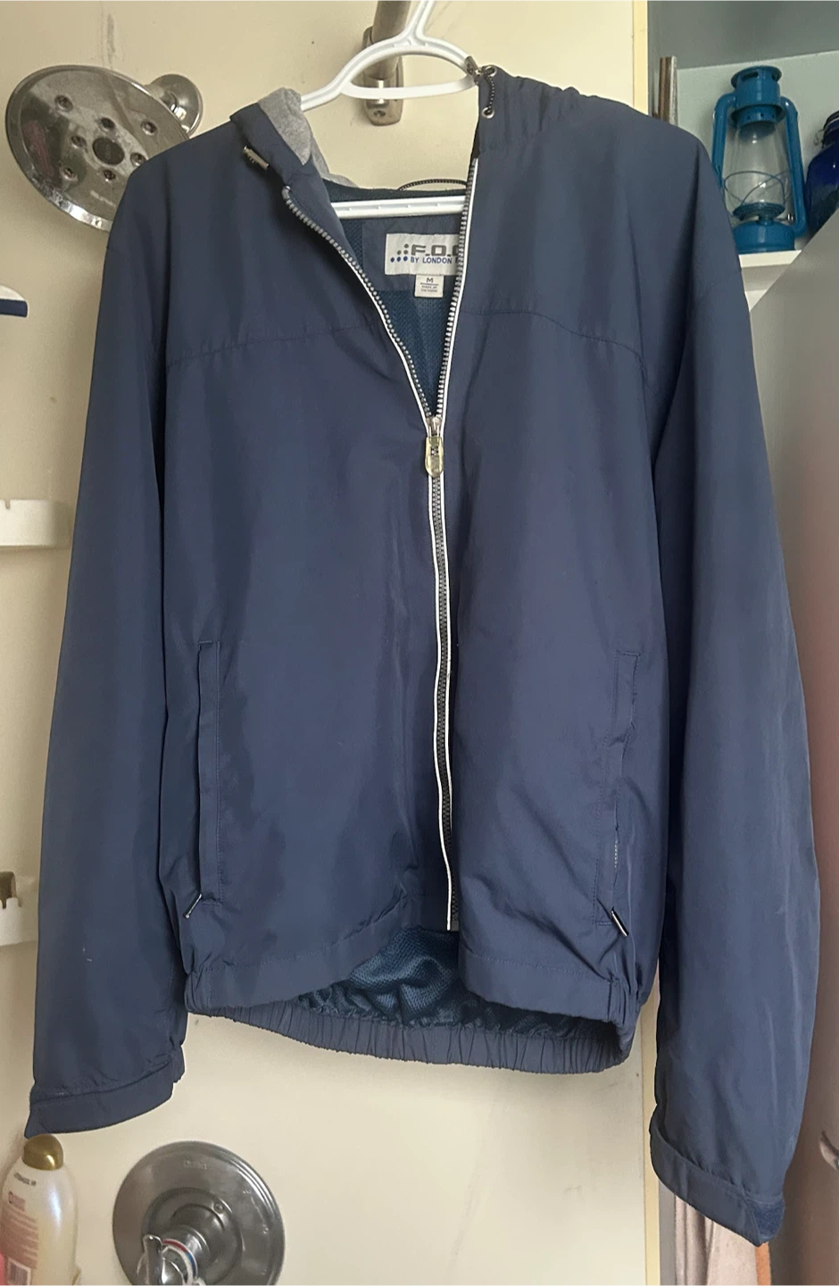Men's Navy Windbreaker Jacket