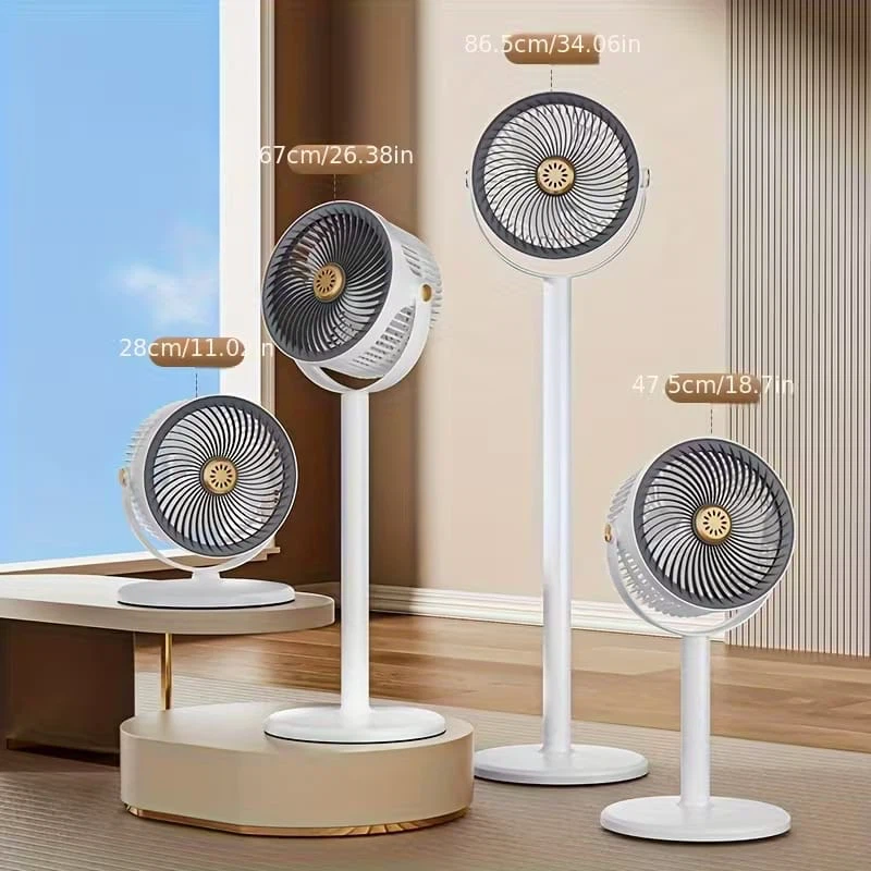 BRAND NEW - Vertical Circulation Floor Fan - White Grey - photo 5
