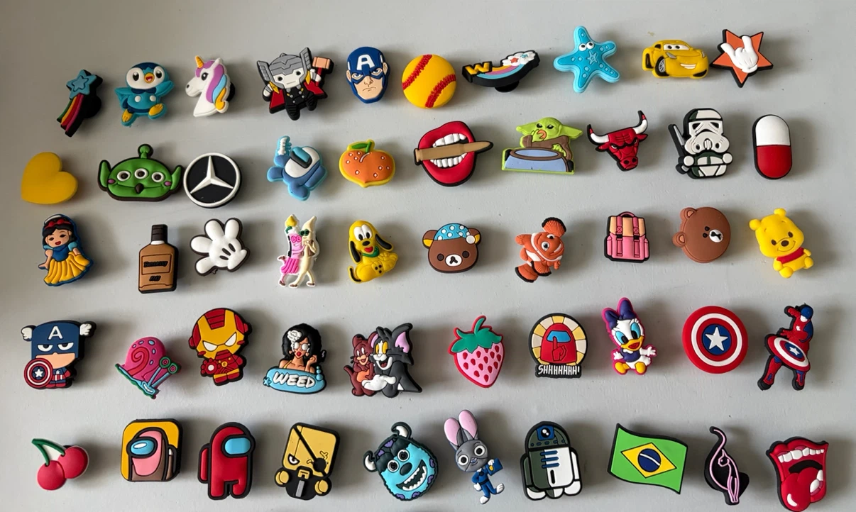$10 for 88 random shoe charms for crocs - photo 2