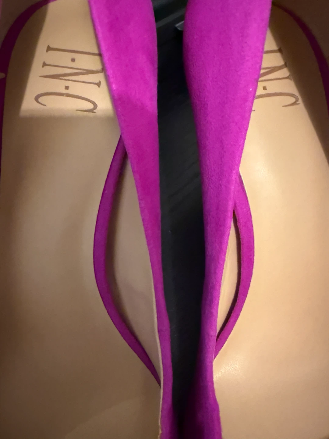 INC International Concepts Pink Suede Heels - Size 8M - photo 3