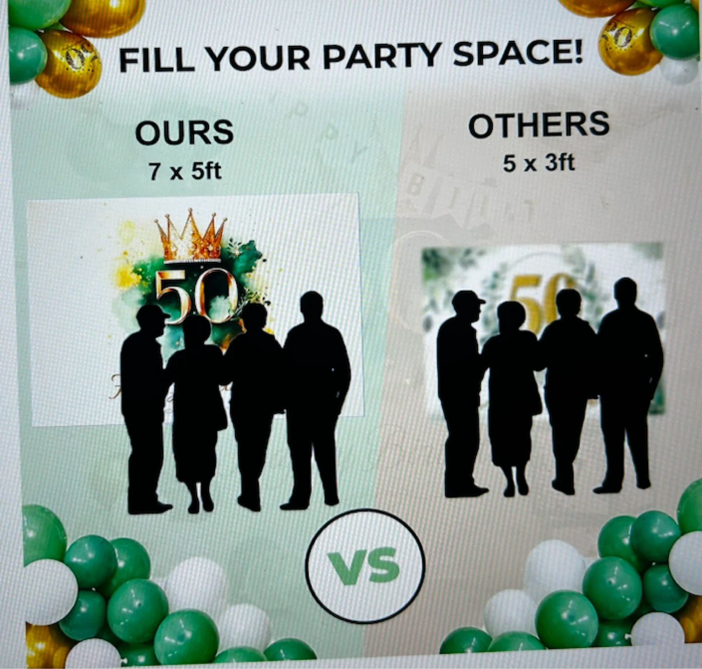 50th Birthday Party Decor Set - photo 3