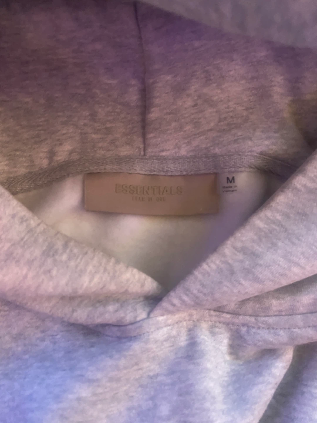 ESSENTIALS Fear of God Grey Hoodie Size M - photo 3