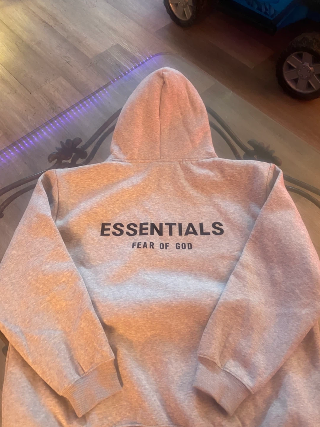ESSENTIALS Fear of God Grey Hoodie Size M - photo 2
