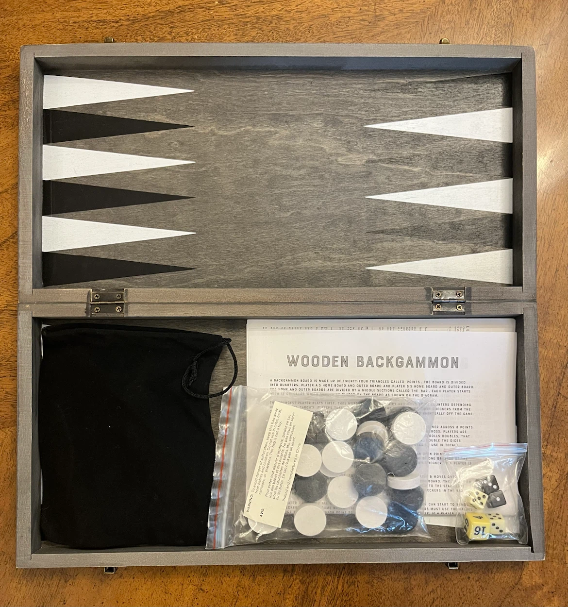 Wooden Backgammon Set