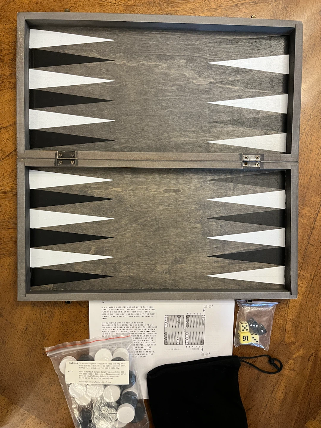 Wooden Backgammon Set - photo 2