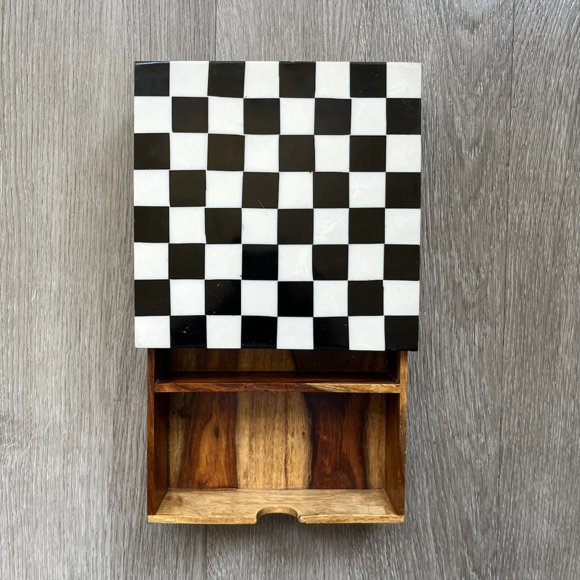 Wooden Decorative Box (6x6x2 in) - photo 3