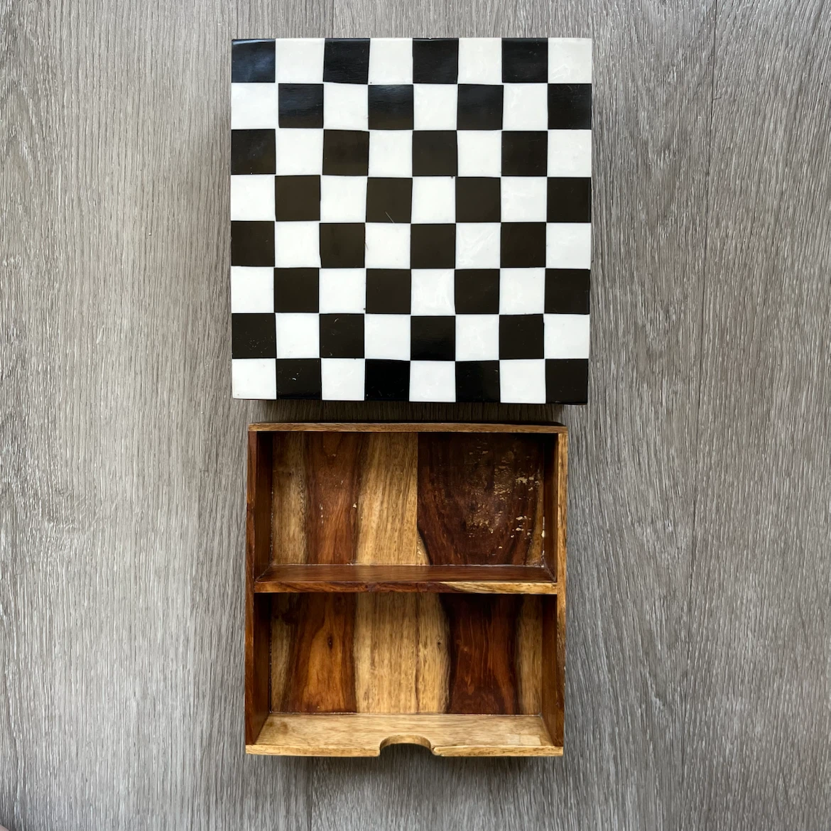 Wooden Decorative Box (6x6x2 in) - photo 4