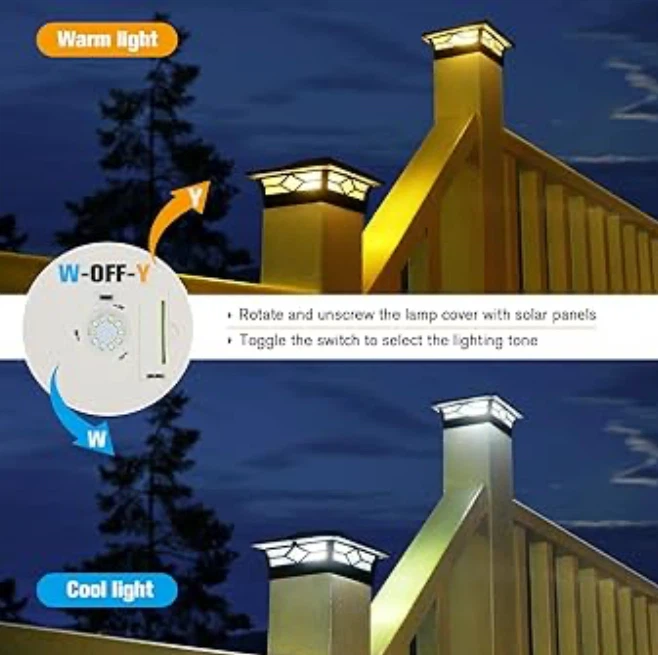 6 pack Solar Post Cap Lights - photo 4