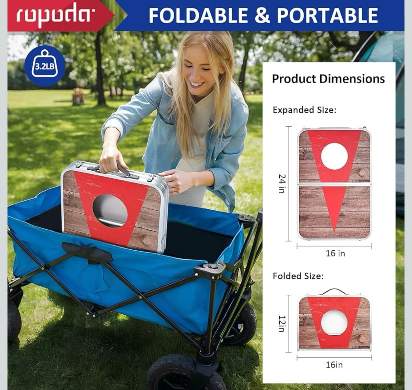 ROPODA Portable Cornhole Board Set - photo 2