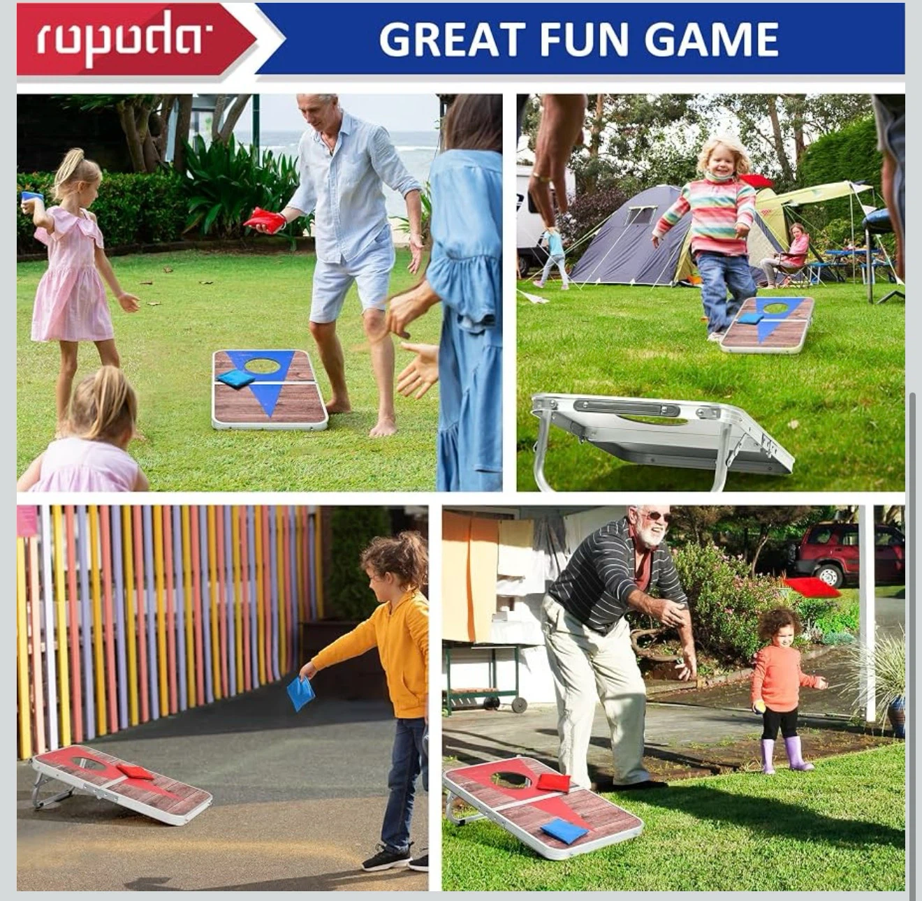 ROPODA Portable Cornhole Board Set - photo 5