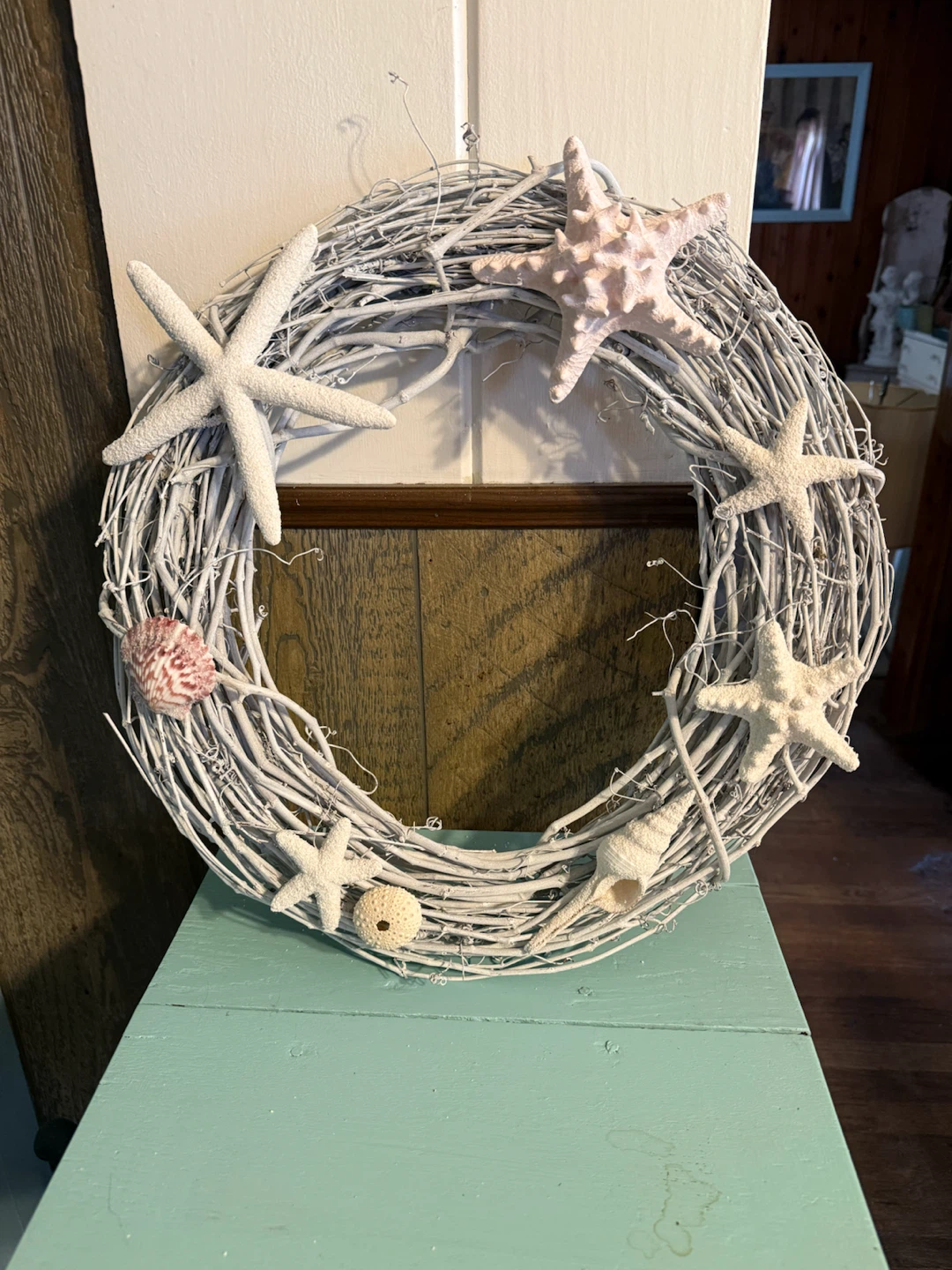 Handcrafted coastal themed wreath