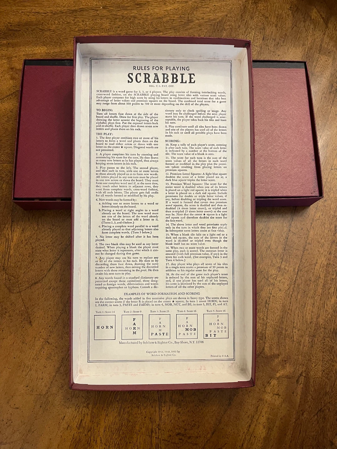Vintage Official Scrabble Crossword Game - photo 2