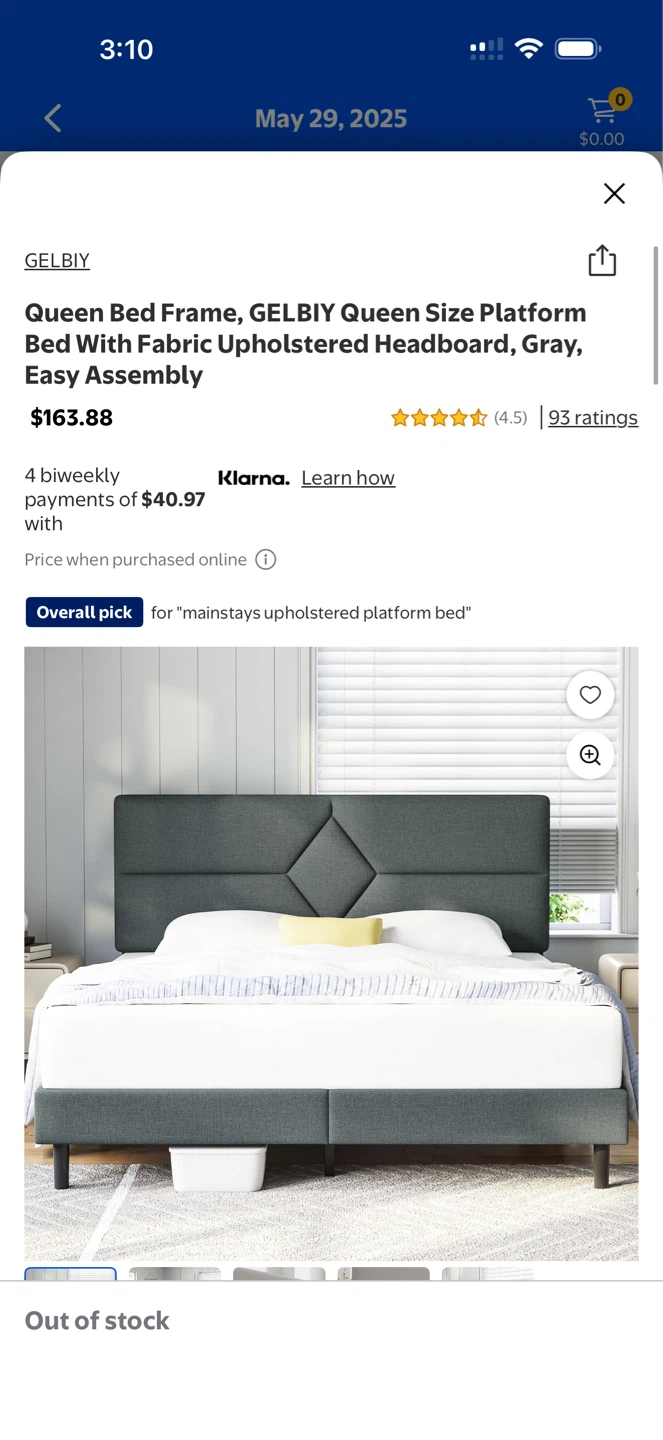 Queen Bed Frame, GELBIY - photo 2