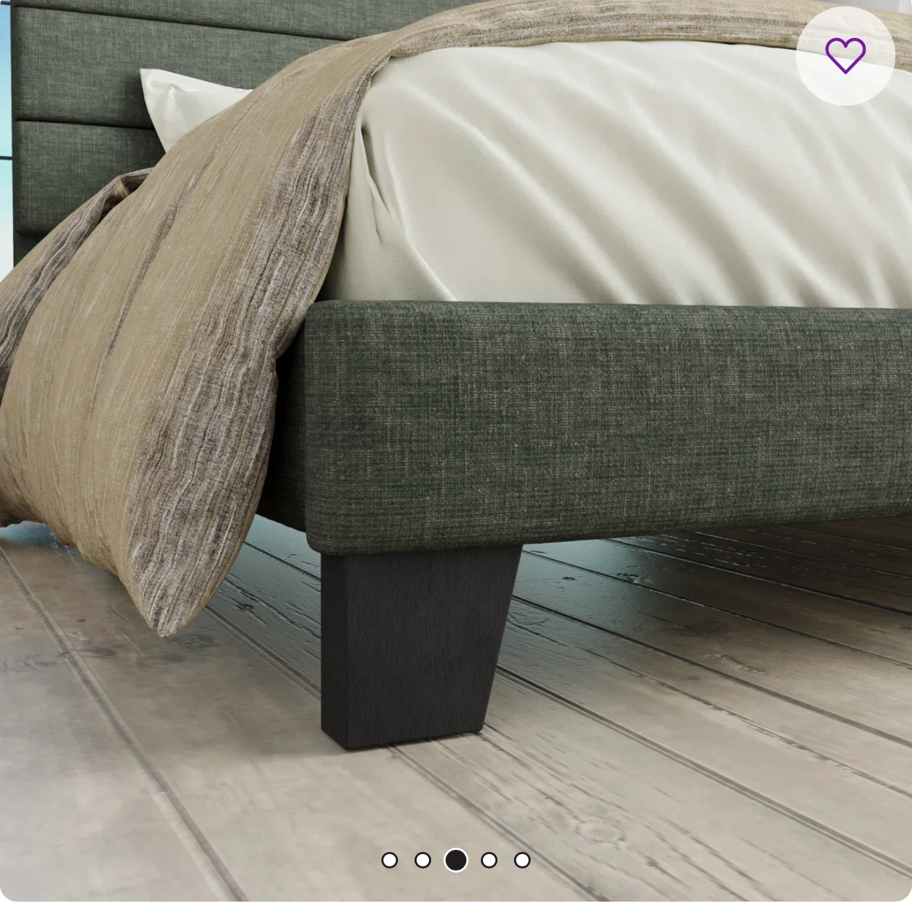 Brand new in box green head board and frame for a full bed - photo 3