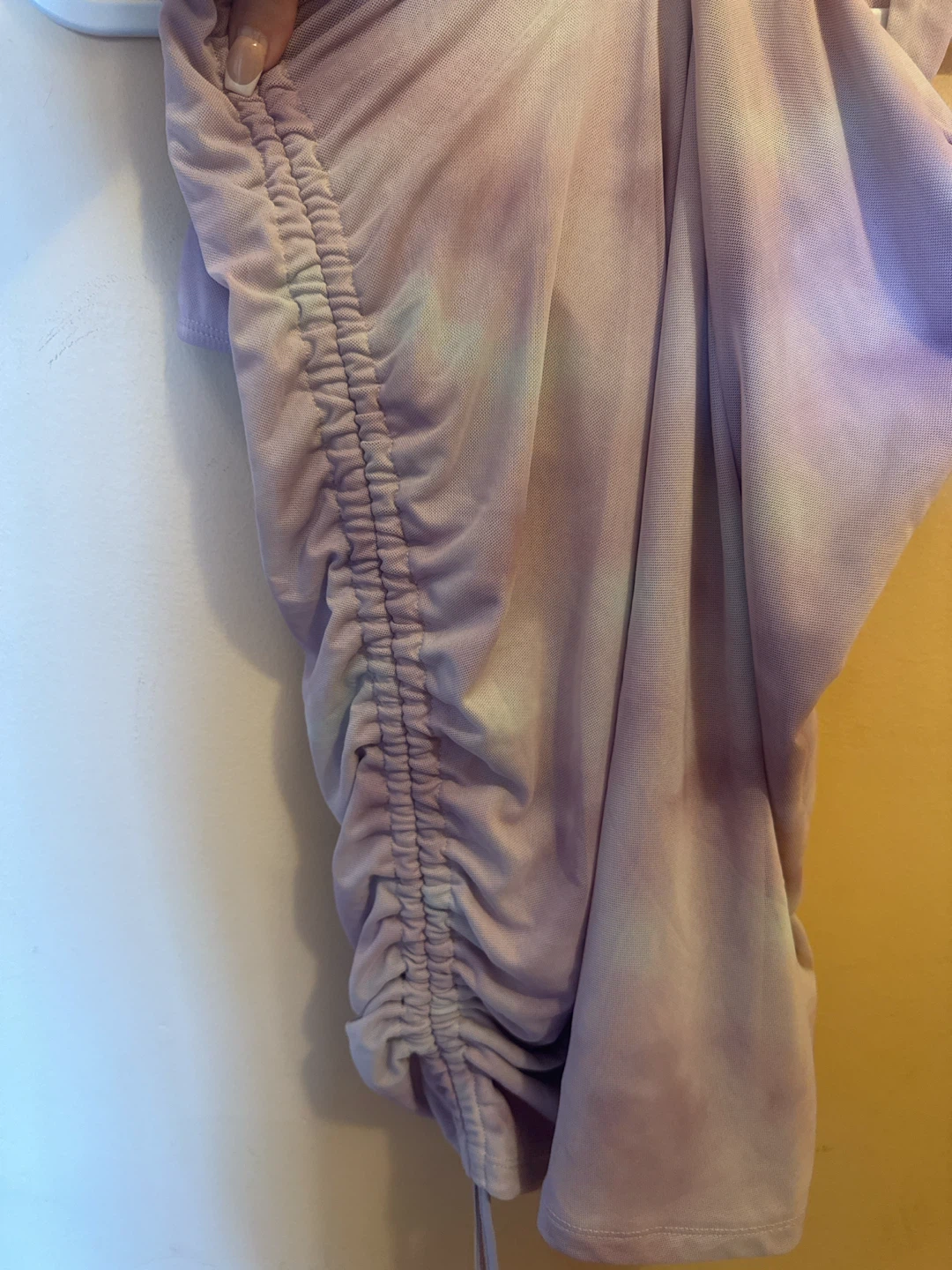 Tie Dye Ruched Mini Dress - photo 2
