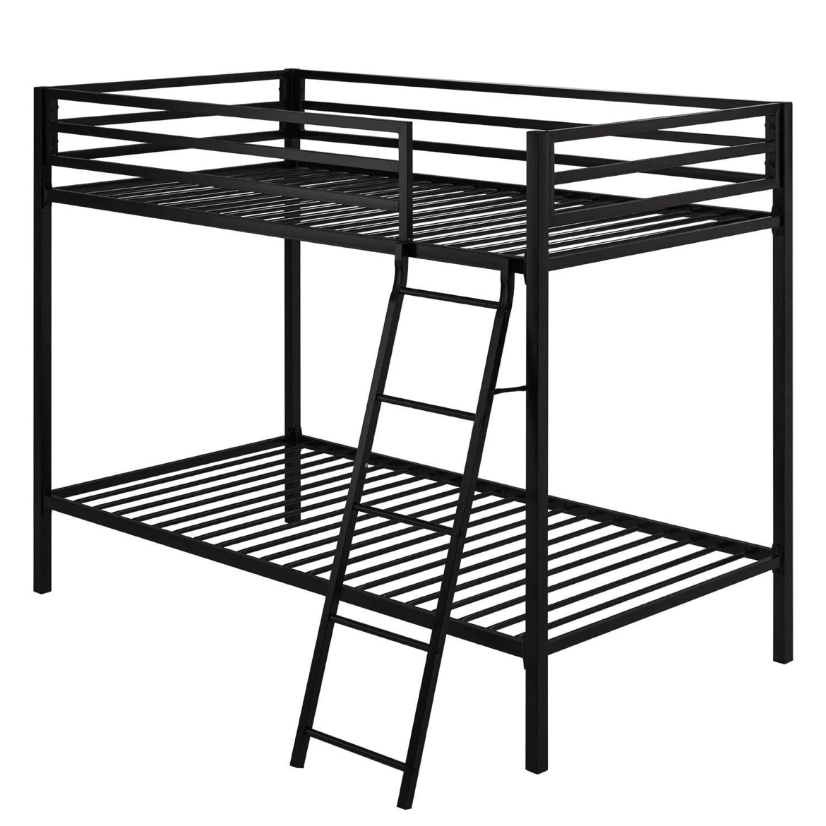 Black Metal Twin Bunk Bed - photo 2