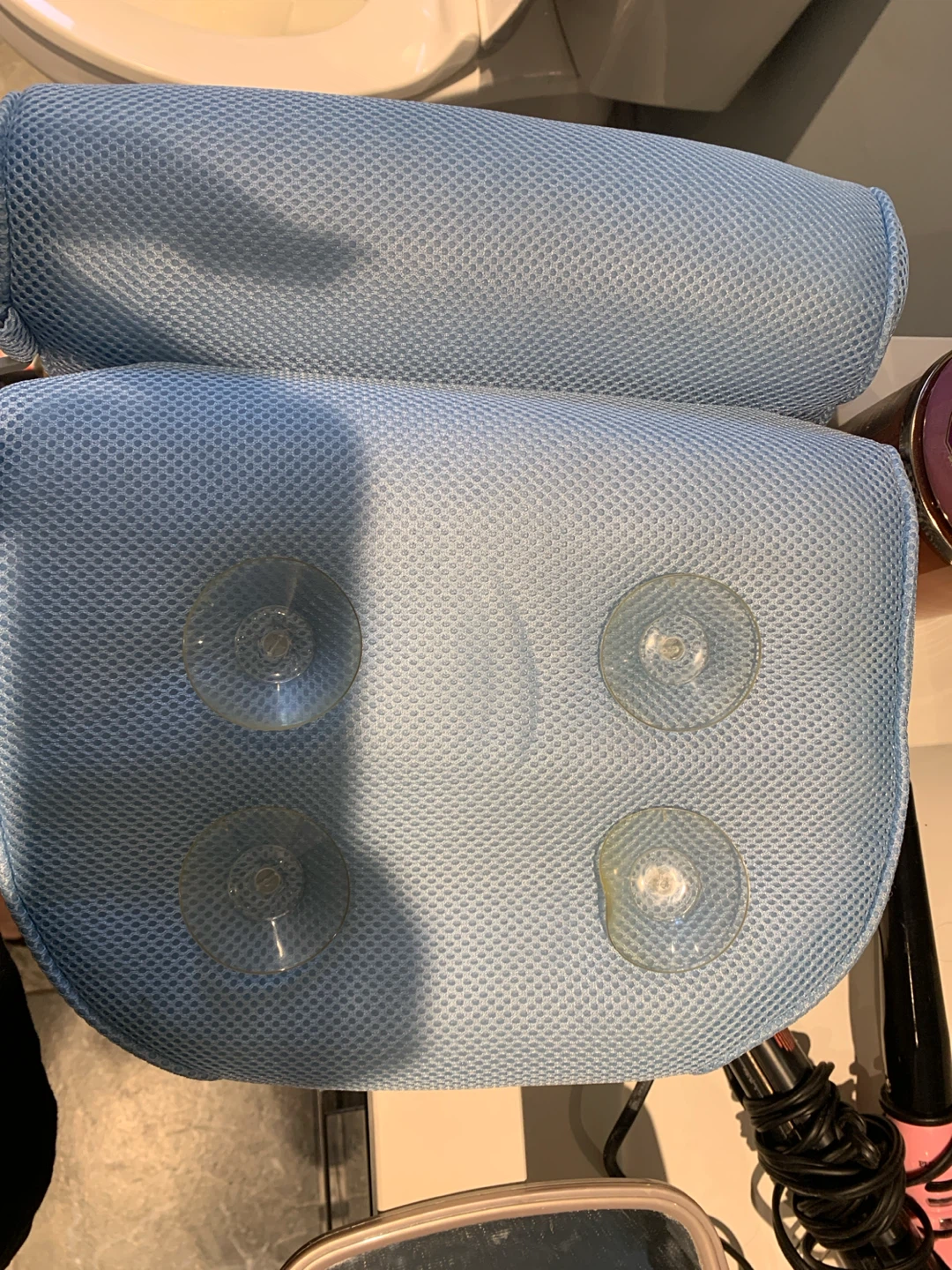 Light Blue Bath Pillow with Headrest - photo 2
