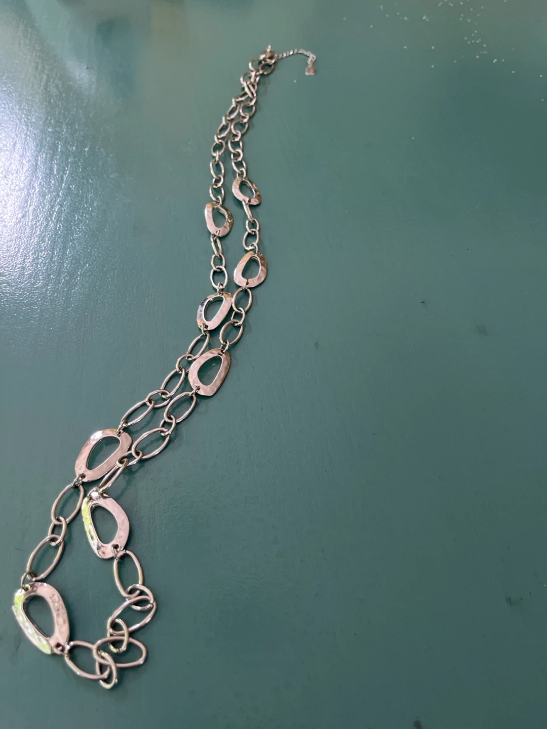 YHL Silver Tone Oval Link Necklace - photo 2