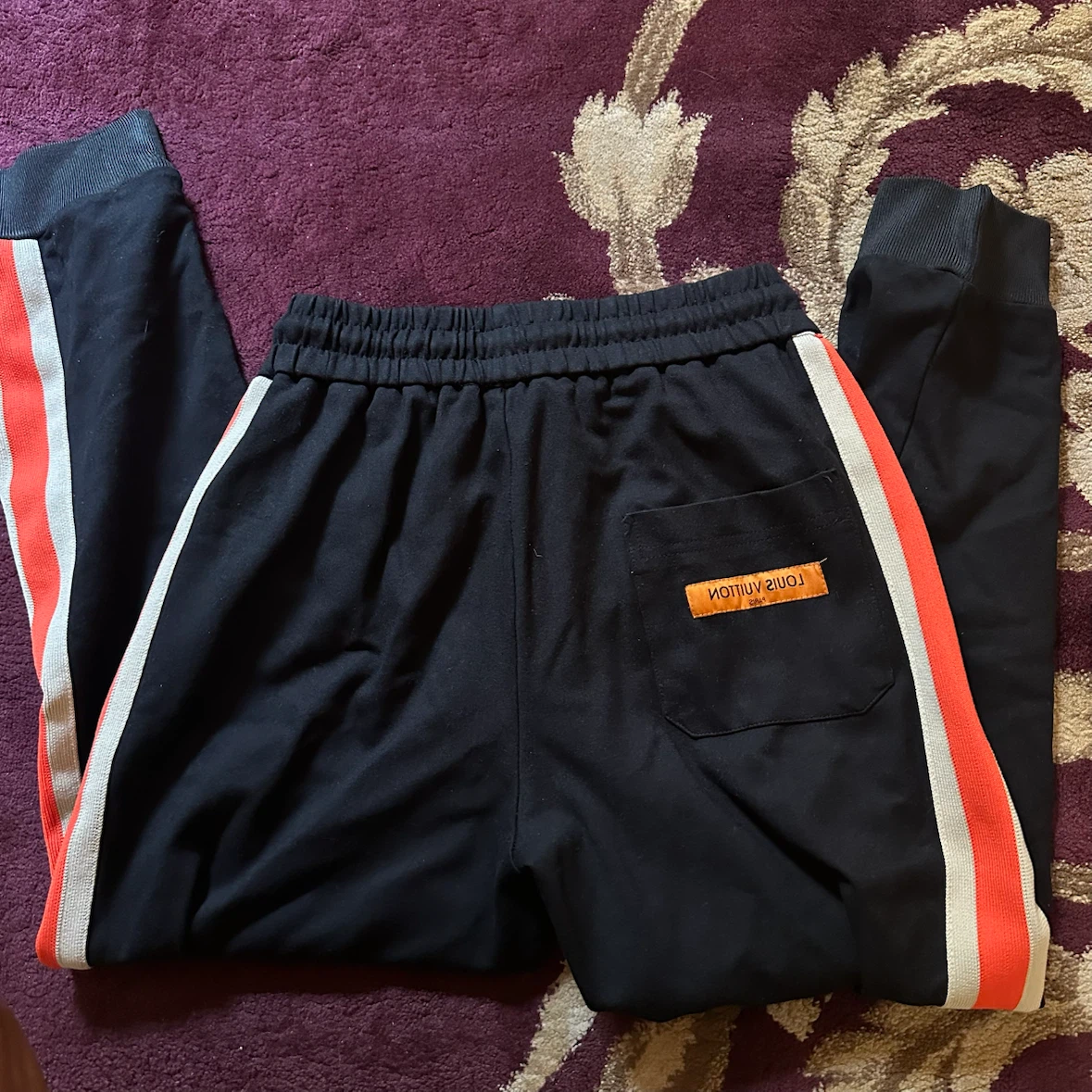 Louis Vuitton Black Track Pants - Size L