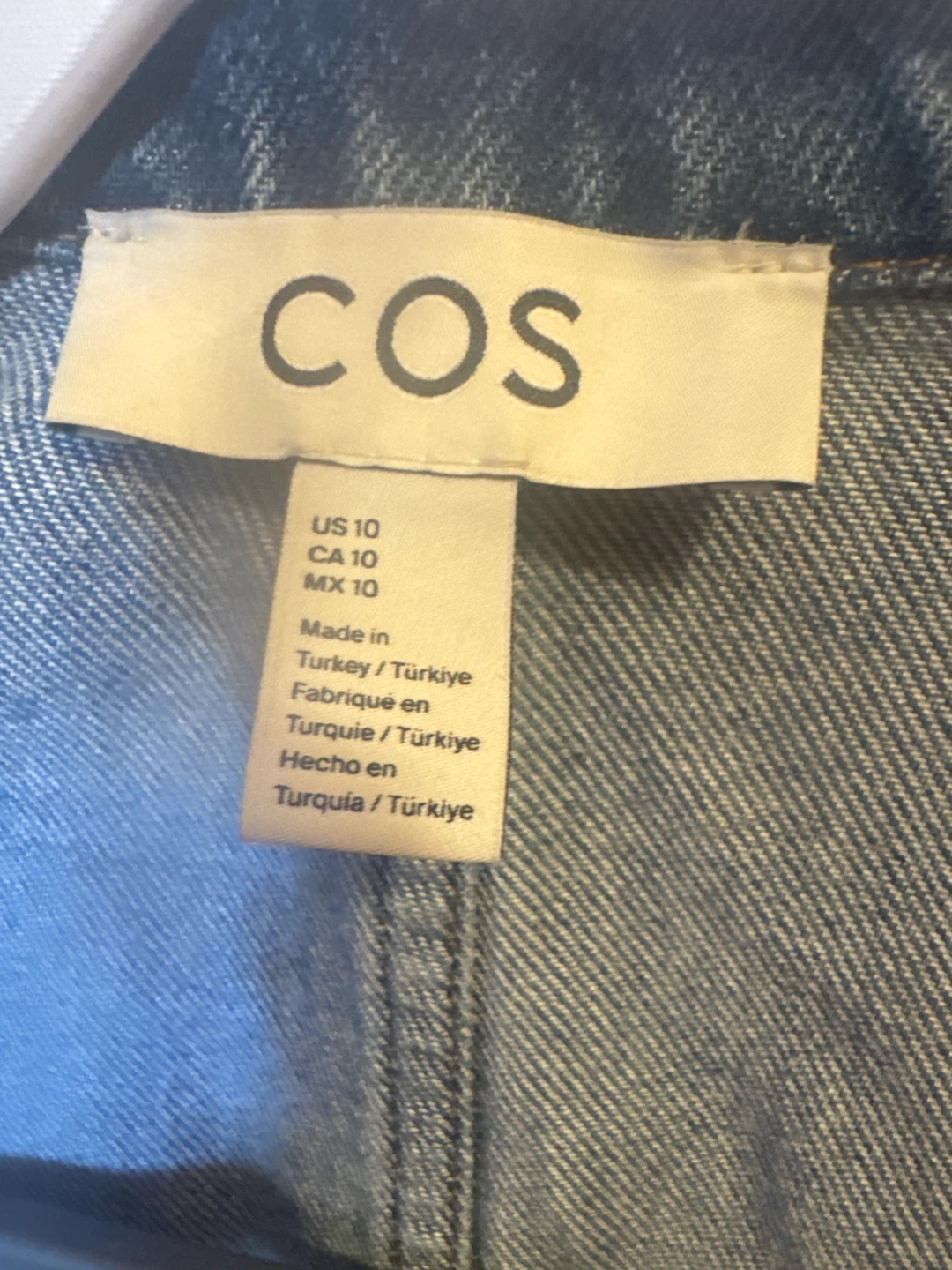 COS Denim Shirt Jacket - Size 10 - photo 2