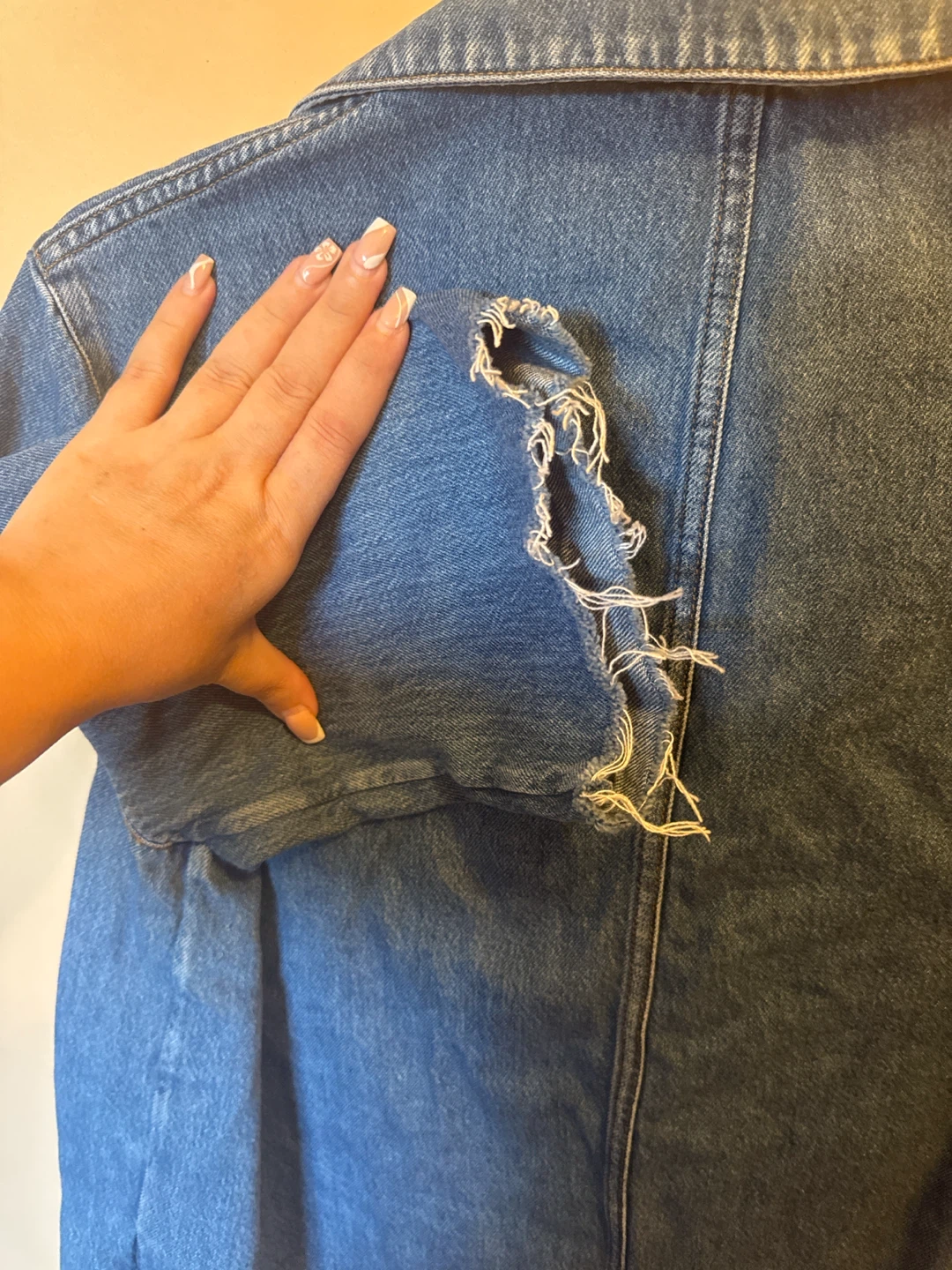 COS Denim Shirt Jacket - Size 10 - photo 4
