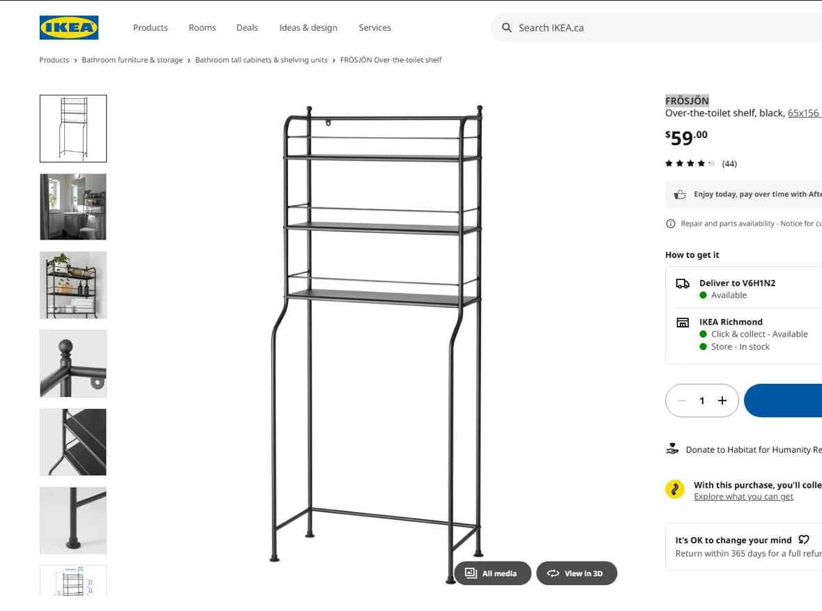IKEA- FRÖSJÖN - Over-the-shelf, black - photo 3
