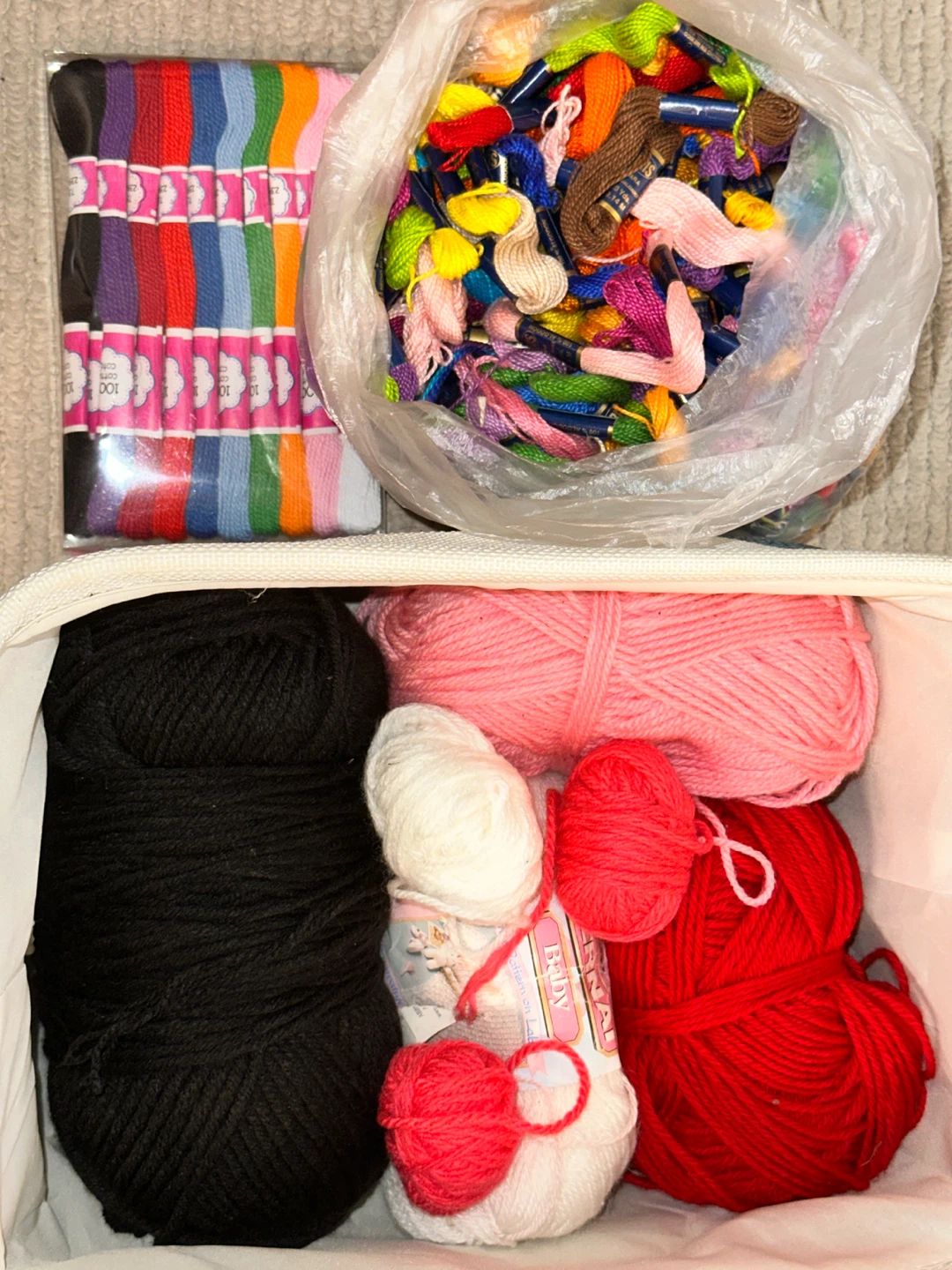 Embroidery Floss and Yarn Craft Bundle