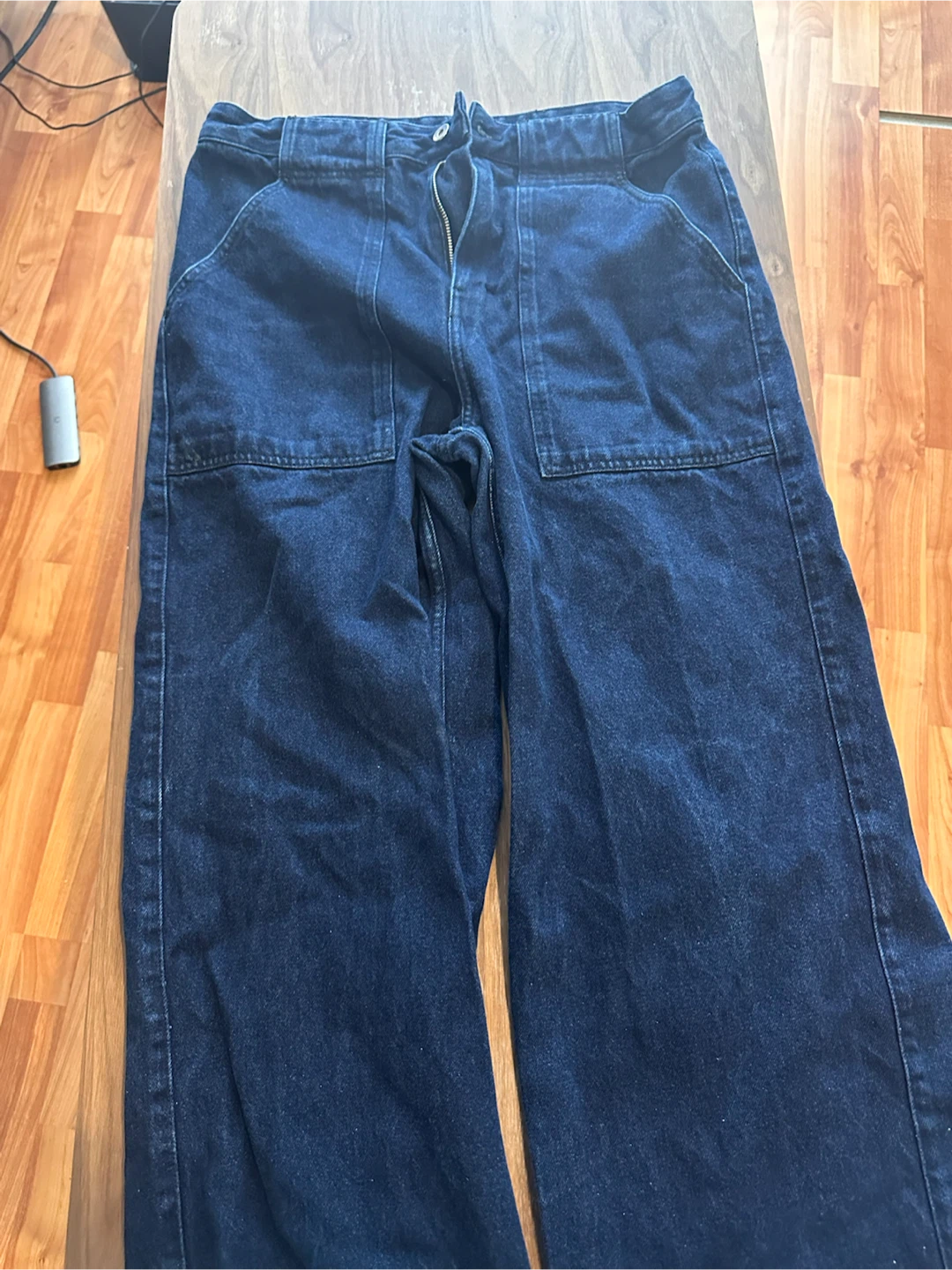 Kotn wide leg / high waist utility jeans - photo 2