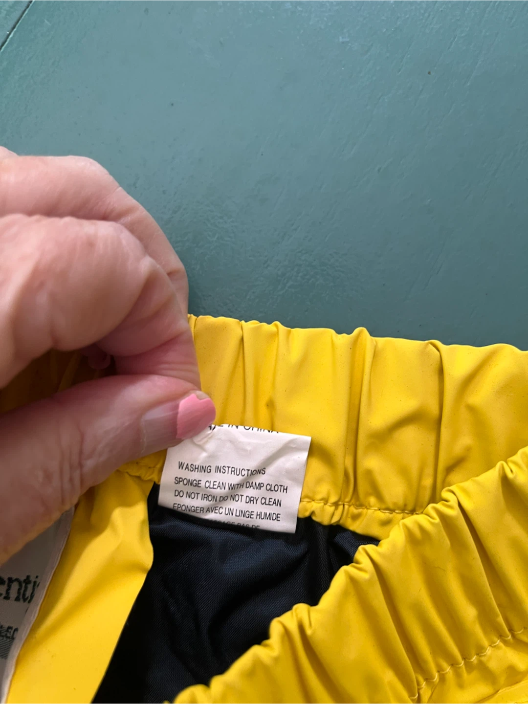 Northern Reflections Yellow Rain Pants - Size S/P - photo 4