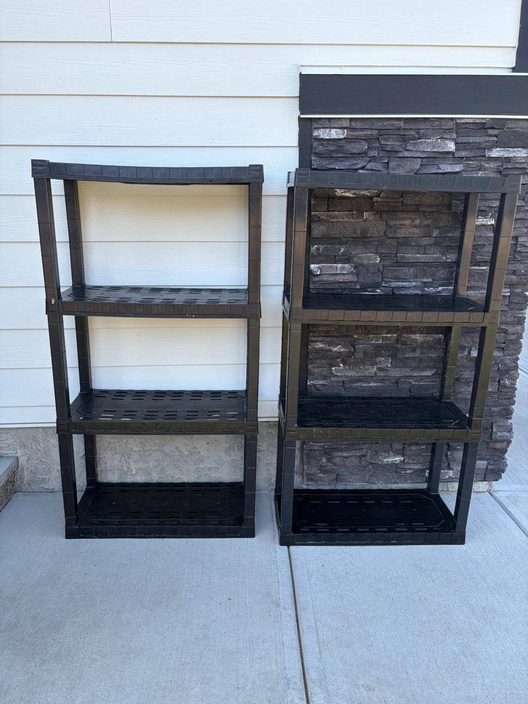 Pair of storage shelve for $40