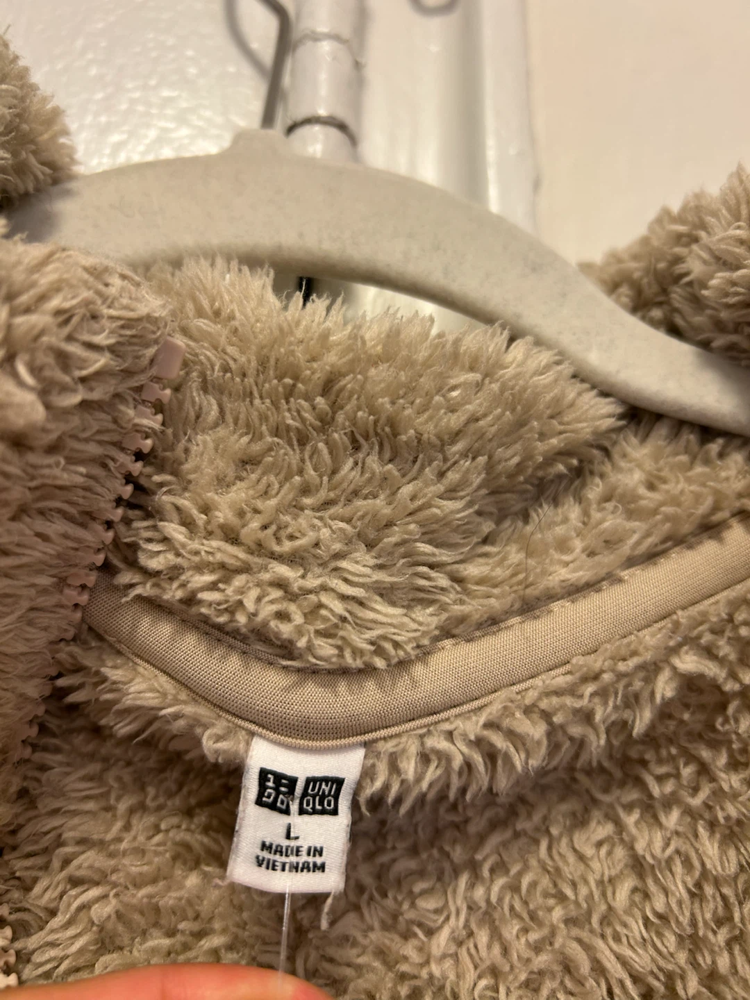 Uniqlo Fleece Jacket L Beige - photo 2
