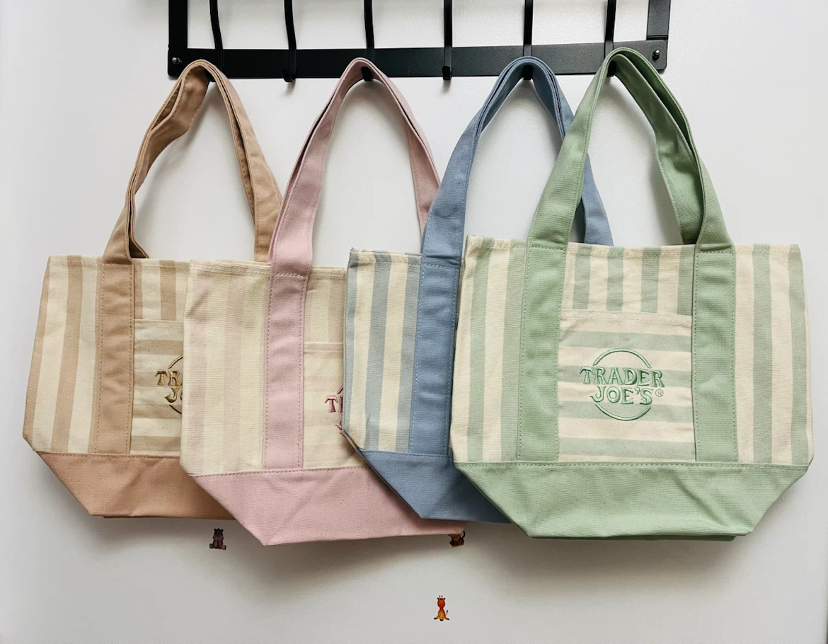 Trader Joe's Striped Tote Bags: $8 per Each Bag