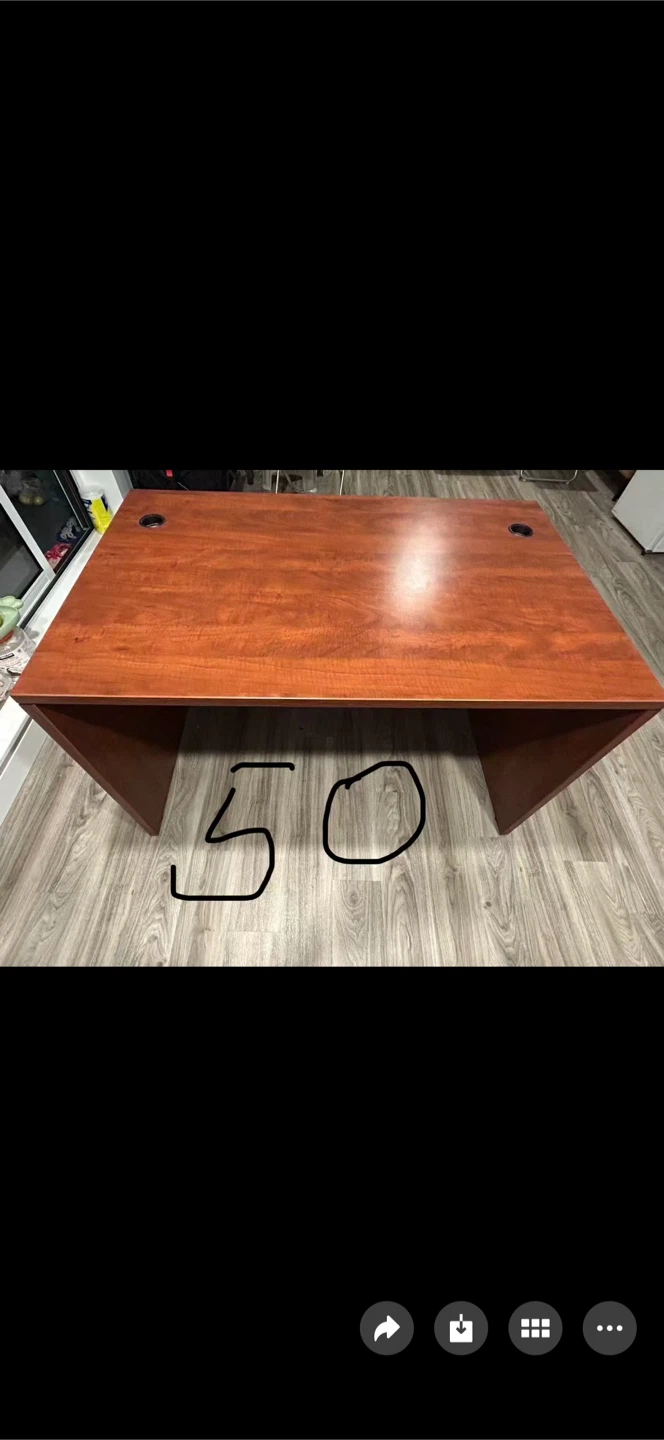 Cherry Finish Office Desk