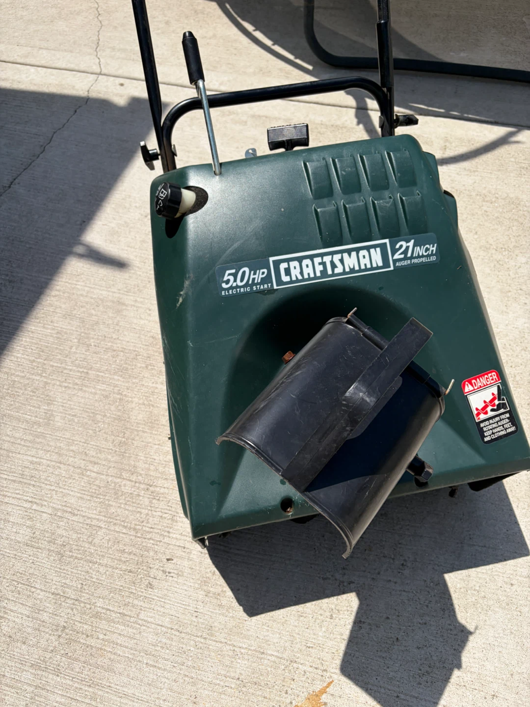 Craftsman 5.0 HP 21-inch Electric Start Snow Blower - photo 3