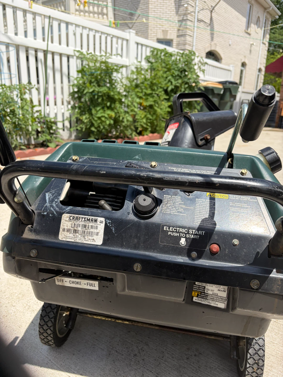 Craftsman 5.0 HP 21-inch Electric Start Snow Blower - photo 5