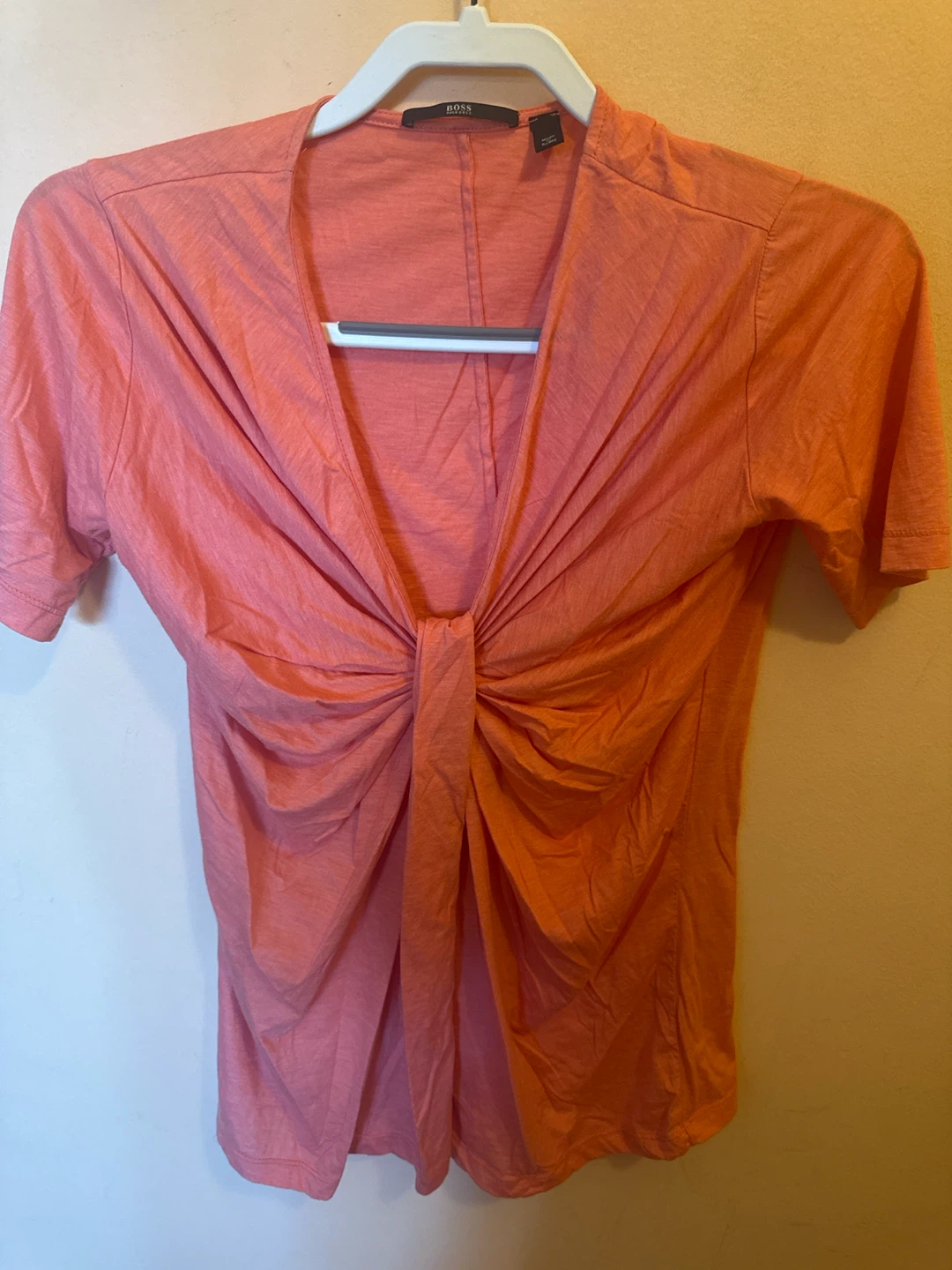 BOSS Hugo Boss Women's Orange Knot Front Top