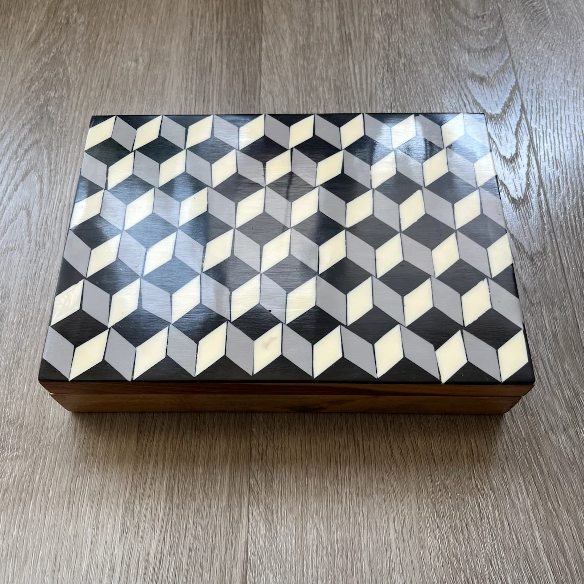 Indigo Art Deco Box Large (9x6.5x2 in) - photo 2
