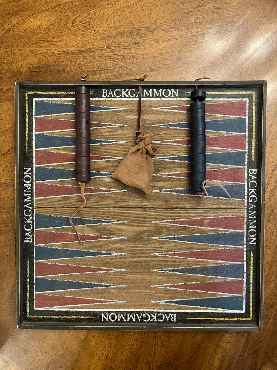Melissa & Doug Past Time Classics Backgammon Game